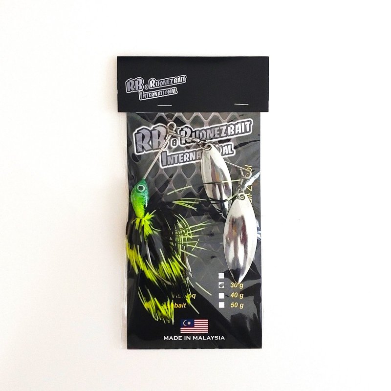 画像1: RUONEZ  ヘビーワイヤー仕様スピナーベイト イエロー＆ブラック (1)