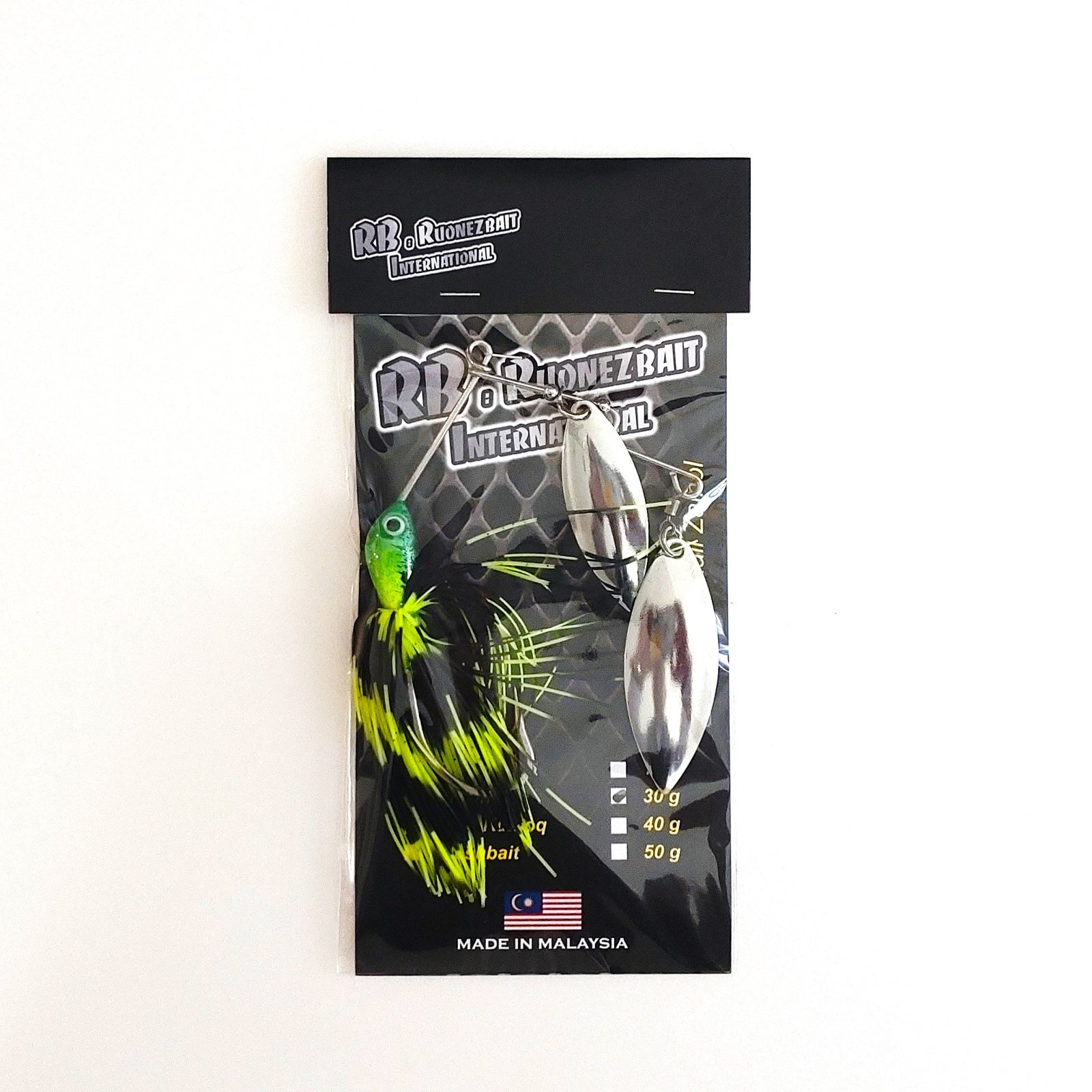 RUONEZ  ヘビーワイヤー仕様スピナーベイト イエロー＆ブラック